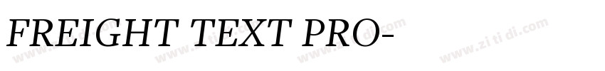 FREIGHT TEXT PRO字体转换 FREIGHT TEXT PRO字体转换